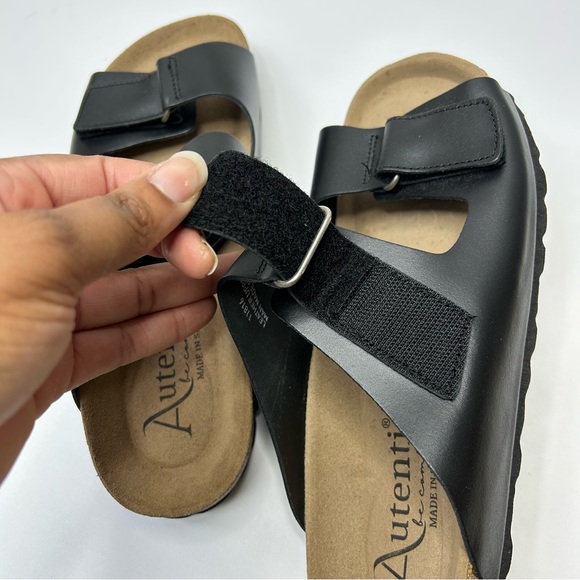 Autenti double strap slip on sandals size 40 - Picture 9 of 10